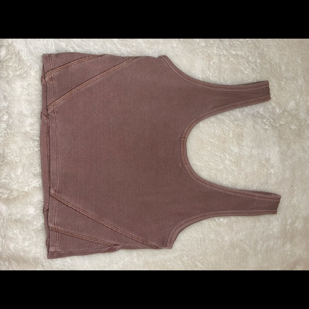 mauve tank top and jogger set - Picture 4 of 5